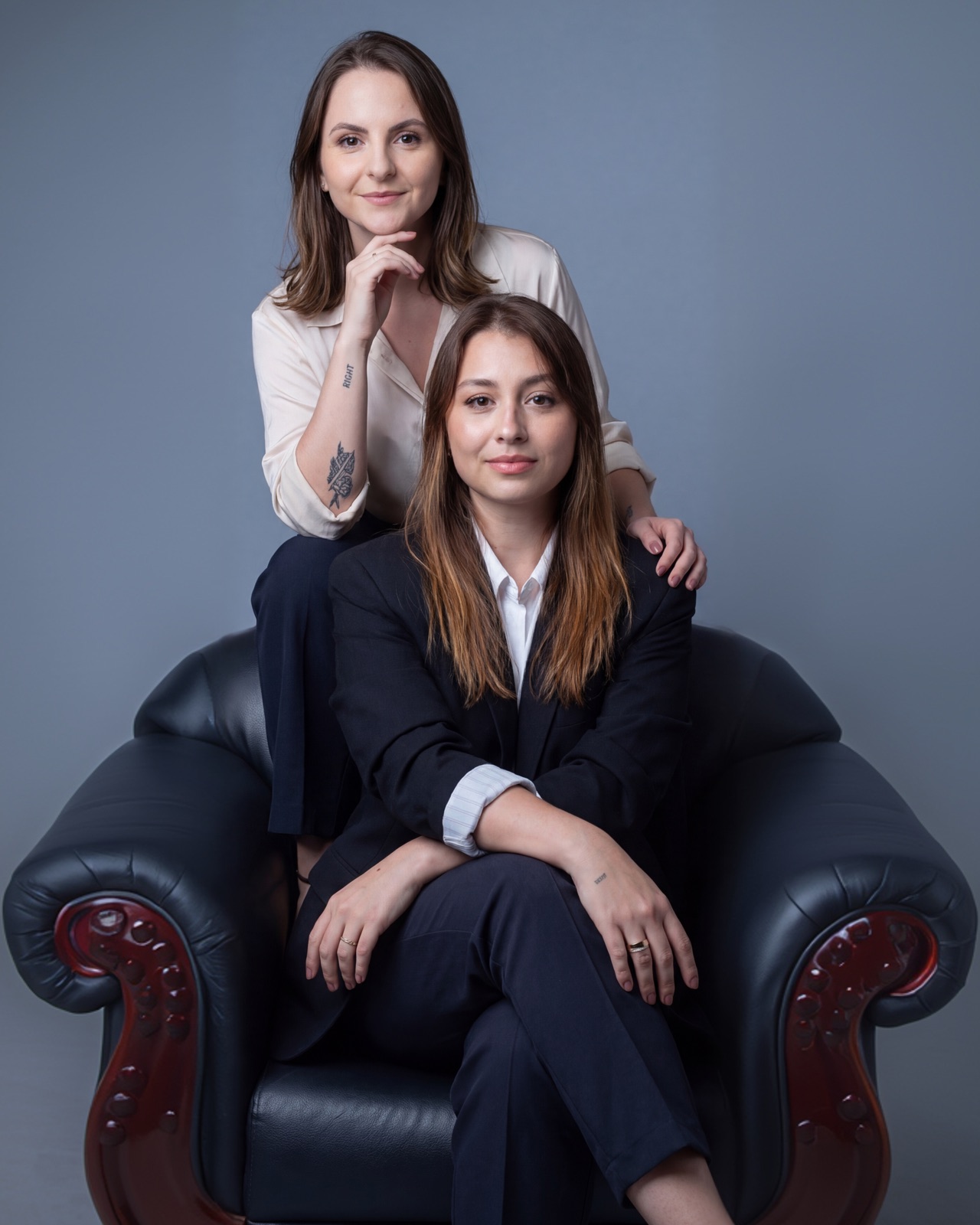 Georgia e Victória, fundadoras da Take Edit Studio
